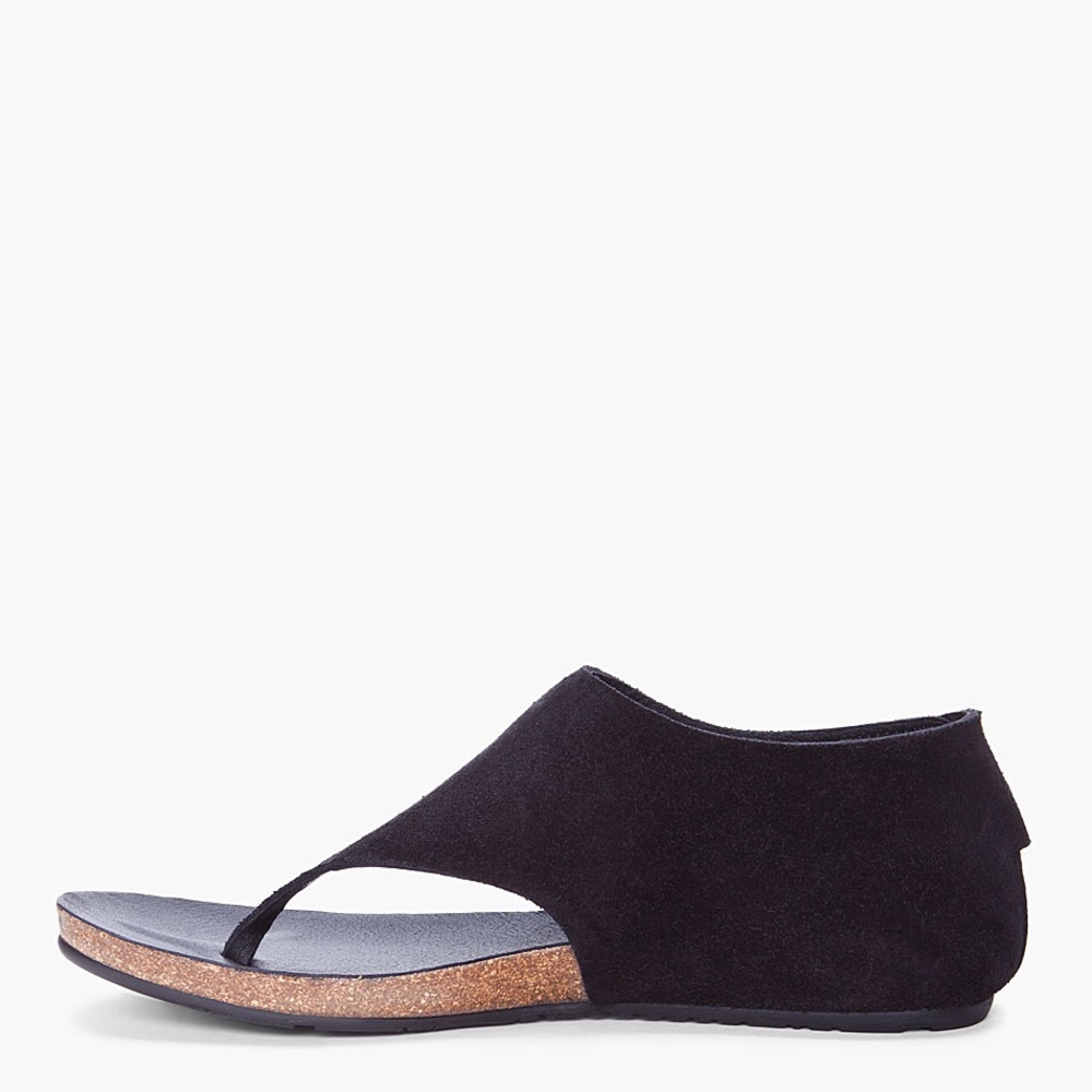 Pedro Garcia Jackie Black Suede Thong